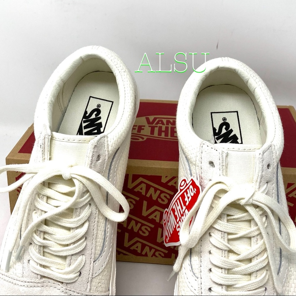 VANS Old Skool Woven Check Marshmallow Women’s - Picture 8 of 10
